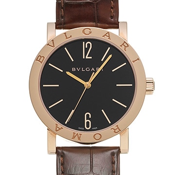 ブルガリ ローマ BBP39BGL/ROMA ブラック メンズ 時計 【中古】【wristwatch】