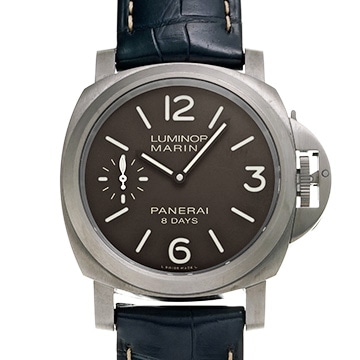 パネライ ルミノール マリーナ 8デイズ アッチャイオ PAM00564 ブラウン メンズ 時計 【中古】【wristwatch】