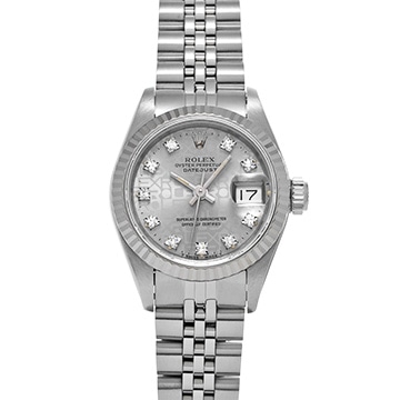 ロレックス デイトジャスト 69174G シルバーコンピュータ/ダイヤモンド レディース 時計 【中古】【wristwatch】