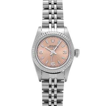 ロレックス オイスターパーペチュアル 67194 ピンク レディース 時計 【中古】【wristwatch】