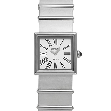 シャネル マドモアゼル H0827 ホワイト レディース 時計 【中古】【wristwatch】