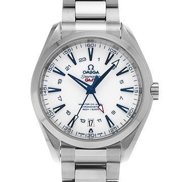 オメガ シーマスター アクアテラ グッドプラネット マスターコーアクシャル GMT 231.90.43.22.04.001 ホワイト メンズ 時計 【中古】【wristwatch】