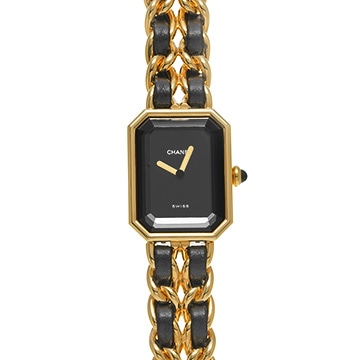 シャネル プルミエール S H0001 ブラック レディース 時計 【中古】【wristwatch】