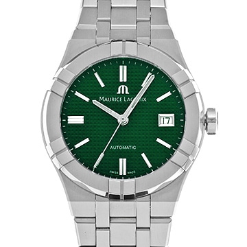 モーリス ラクロア アイコン オートマティック 39mm AI6007-SS002-630-1 グリーン メンズ 時計 【中古】【wristwatch】