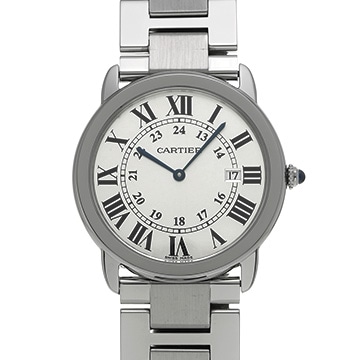 カルティエ ロンドソロ LM W6701005 シルバー メンズ 時計 【中古】【wristwatch】
