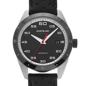 モンブラン タイムウォーカー 116061 ブラック メンズ 時計 【中古】【wristwatch】