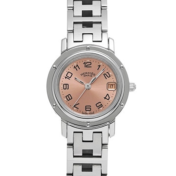 エルメス クリッパー CL4.210.431/3758 ピンク レディース 時計 【中古】【wristwatch】