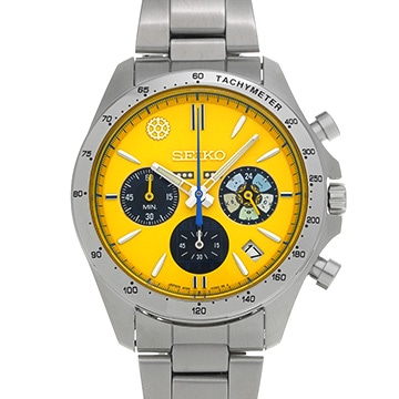 セイコー ドクターイエロー＆すみっコぐらし 8T63-03N0 イエロー メンズ 時計 【中古】【wristwatch】