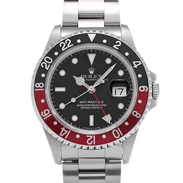 ロレックス GMTマスターII 16710 ブラック メンズ 時計 【中古】【wristwatch】