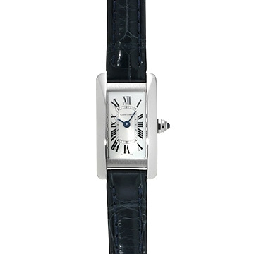 カルティエ タンク アメリカン ミニ WSTA0032 シルバー レディース 時計 【中古】【wristwatch】