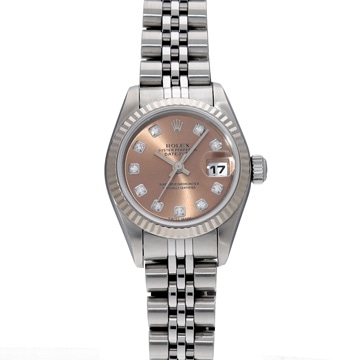 ロレックス デイトジャスト 79174G ピンク/ダイヤモンド レディース 時計 【中古】【wristwatch】