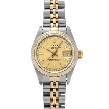 ロレックス デイトジャスト 69173 シャンパン レディース 時計 【中古】【wristwatch】