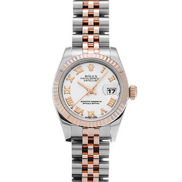 ロレックス デイトジャスト 179171 ホワイト レディース 時計 【中古】【wristwatch】