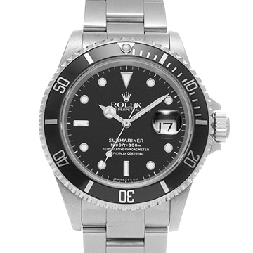 ロレックス サブマリーナ デイト 16610 ブラック メンズ 時計 【中古】【wristwatch】