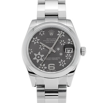 ロレックス デイトジャスト 178240 グレーフラワー ユニセックス 時計 【中古】【wristwatch】
