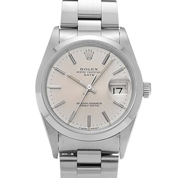 ロレックス オイスターパーペチュアル デイト 15200 シルバー メンズ 時計 【中古】【wristwatch】