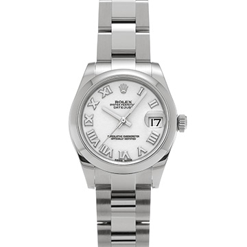 ロレックス デイトジャスト 31 178240 ホワイト ユニセックス 時計 【中古】【wristwatch】