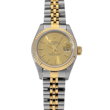 ロレックス デイトジャスト 69173 シャンパン レディース 時計 【中古】【wristwatch】