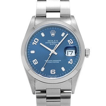 ロレックス オイスターパーペチュアル デイト 15200 ブルー メンズ 時計 【中古】【wristwatch】
