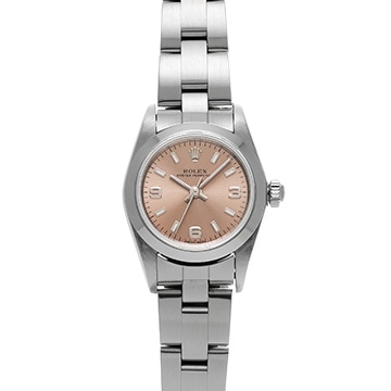 ロレックス オイスターパーペチュアル 76080 ピンク レディース 時計 【中古】【wristwatch】