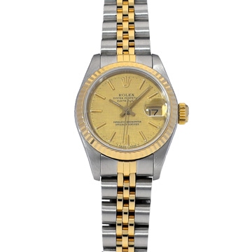 ロレックス デイトジャスト 69173 シャンパンモザイク レディース 時計 【中古】【wristwatch】