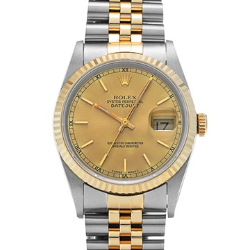ロレックス デイトジャスト 16233 シャンパン メンズ 時計 【中古】【wristwatch】