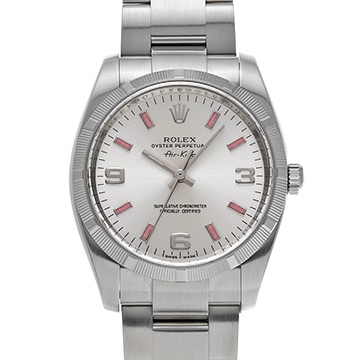 ロレックス エアキング 114210 シルバー メンズ 時計 【中古】【wristwatch】