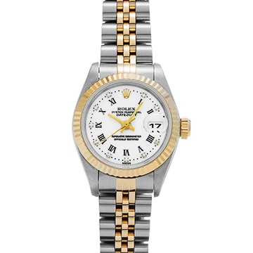 ロレックス デイトジャスト 69173G ホワイト/ダイヤモンド レディース 時計 【中古】【wristwatch】