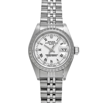 ロレックス オイスターパーペチュアル デイト 79240 ホワイト レディース 時計 【中古】【wristwatch】