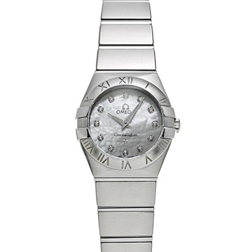 オメガ コンステレーション クォーツ 123.10.24.60.55.001 ホワイトシェル/ダイヤモンド レディース 時計 【中古】【wristwatch】