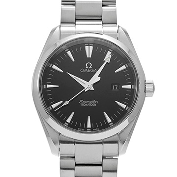 オメガ シーマスター アクアテラ クォーツ 2517.50 ブラック メンズ 時計 【中古】【wristwatch】