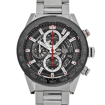 タグ ホイヤー カレラ キャリバーホイヤー01 クロノグラフ CAR201V.BA0766 ブラック メンズ 時計 【中古】【wristwatch】