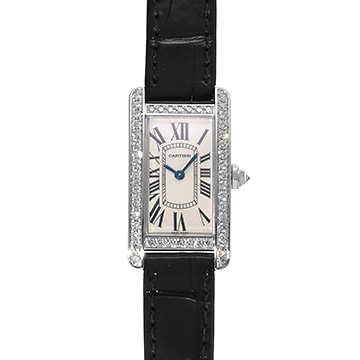 カルティエ タンク アメリカン SM WB707331 シルバー レディース 時計 【中古】【wristwatch】