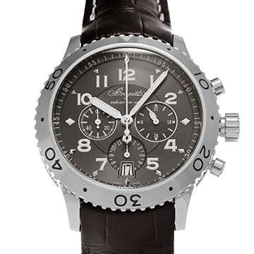 ブレゲ トランスアトランティック タイプXXI 3810ST/92/9ZU グレー メンズ 時計 【中古】【wristwatch】
