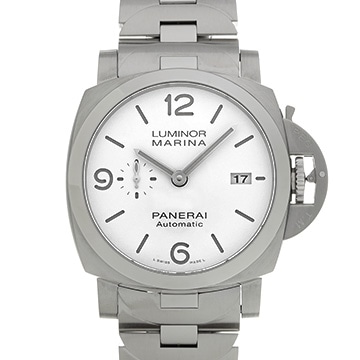 パネライ オフィチーネ パネライ ルミノールマリーナ 44mm PAM01564 ホワイト メンズ 時計 【中古】【wristwatch】
