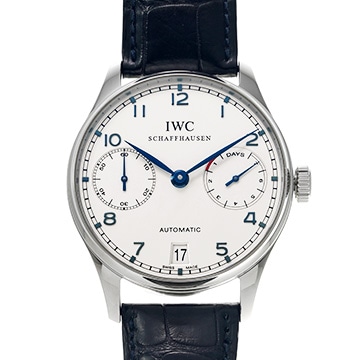 IWC ポルトギーゼ オートマティック 7デイズ IW500107 シルバー メンズ 時計 【中古】【wristwatch】
