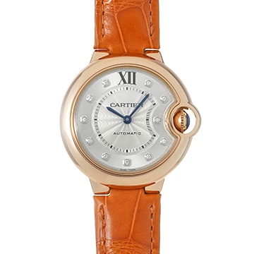カルティエ バロンブルー ドゥ カルティエ 33mm WE902063 シルバー/ダイヤモンド レディース 時計 【中古】【wristwatch】