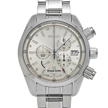 グランドセイコー スプリングドライブ クロノグラフ GMT マスターショップ限定 SBGC001 シルバー メンズ 時計 【中古】【wristwatch】