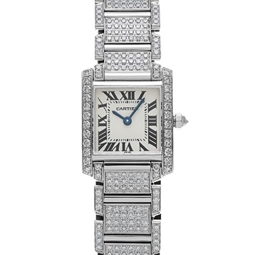 カルティエ タンクフランセーズ SM　 WE1002SD シルバー レディース 時計 【中古】【wristwatch】
