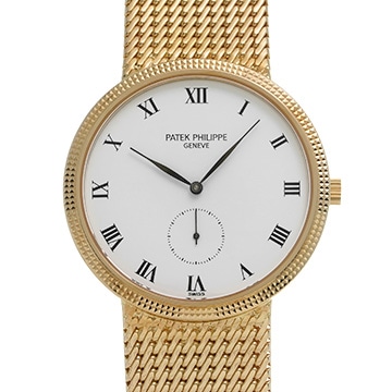 パテック フィリップ カラトラバ 3919/005 ホワイト メンズ 時計 【中古】【wristwatch】