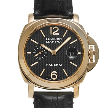 パネライ ルミノールマリーナ オートマティック PAM00140 ブラックカーボン メンズ 時計 【中古】【wristwatch】