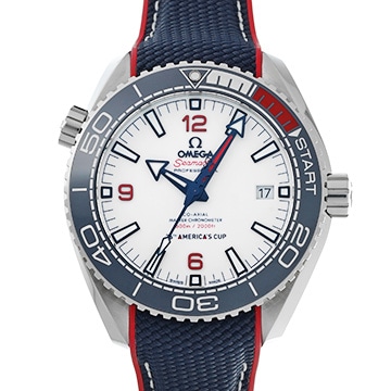 オメガ シーマスター プラネットオーシャン 600 コーアクシャル マスタークロノメーター アメリカズカップ 215.32.43.21.04.001 ホワイト メンズ 時計 【中古】【wristwatch】