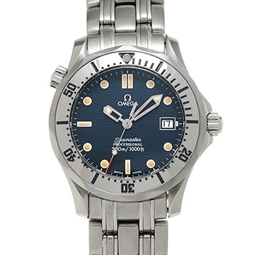 オメガ シーマスター 300 ミッドサイズ 2562.80 ブルー ユニセックス 時計 【中古】【wristwatch】