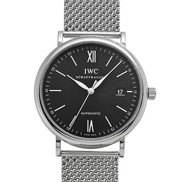 IWC ポートフィノ オートマティック IW356506 ブラック メンズ 時計 【中古】【wristwatch】