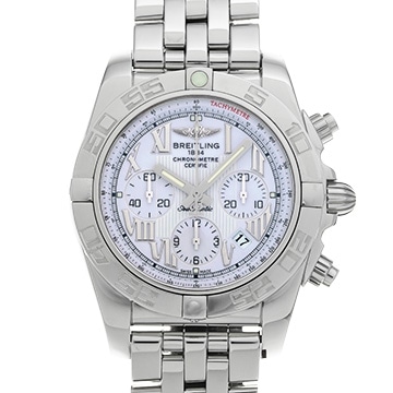 ブライトリング クロノマット 44 AB011012/A690 ホワイト メンズ 時計 【中古】【wristwatch】
