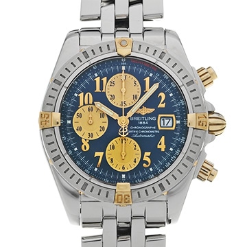 ブライトリング クロノマット エボリューション B156C48PA ブルー/シャンパン メンズ 時計 【中古】【wristwatch】