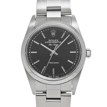 ロレックス エアキング 14000 ブラック メンズ 時計 【中古】【wristwatch】