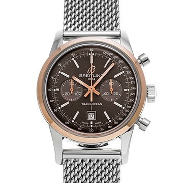 ブライトリング トランスオーシャン クロノグラフ 38 U4131012/Q600 ブラウン メンズ 時計 【中古】【wristwatch】