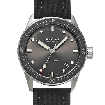 ブランパン フィフティファゾムス バチスカーフ 5000-1110-B52A メテオグレー メンズ 時計 【中古】【wristwatch】