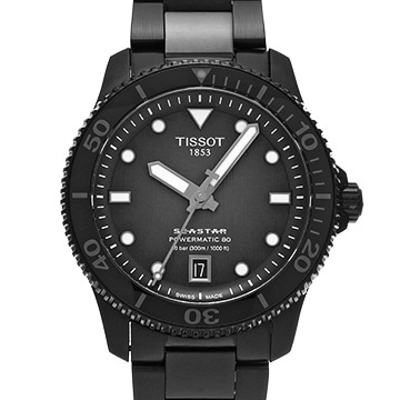 ティソ シースター 1000 パワーマティック 80 T120.807.33.051.00 グレー・グラデーション メンズ 時計 【中古】【wristwatch】